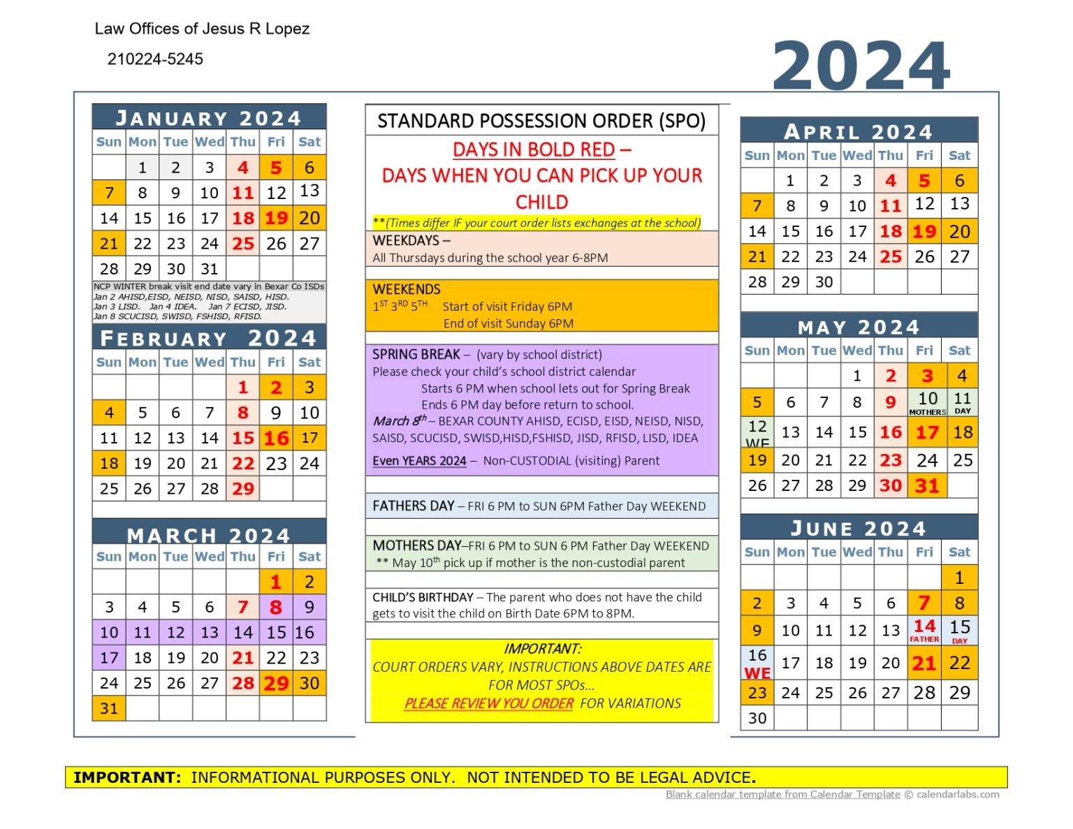 What is a Standard Visitation Schedule in 2024